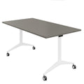 MARA - SAVIO TILTING tavolo pieghevole | su rotelle, pieghevole, 1600 x 800 mm, grigio cubanite - 2 Thumbnail Image
