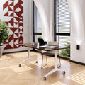 MARA - SAVIO TILTING Klapptisch | Rollbar, klappbar, 1600 x 800 mm, Nussbaum - 12 Thumbnail Image