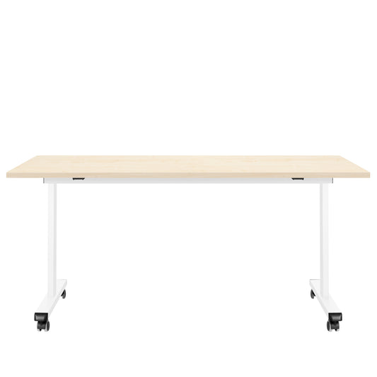 MARA - TILTING Klapptisch | Rollbar, klappbar, 1600 x 800 mm, Ahorn