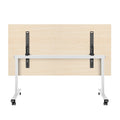 MARA - TILTING Folding Table | on castors, foldable, 1600 x 800 mm, Maple - 4 Thumbnail Image