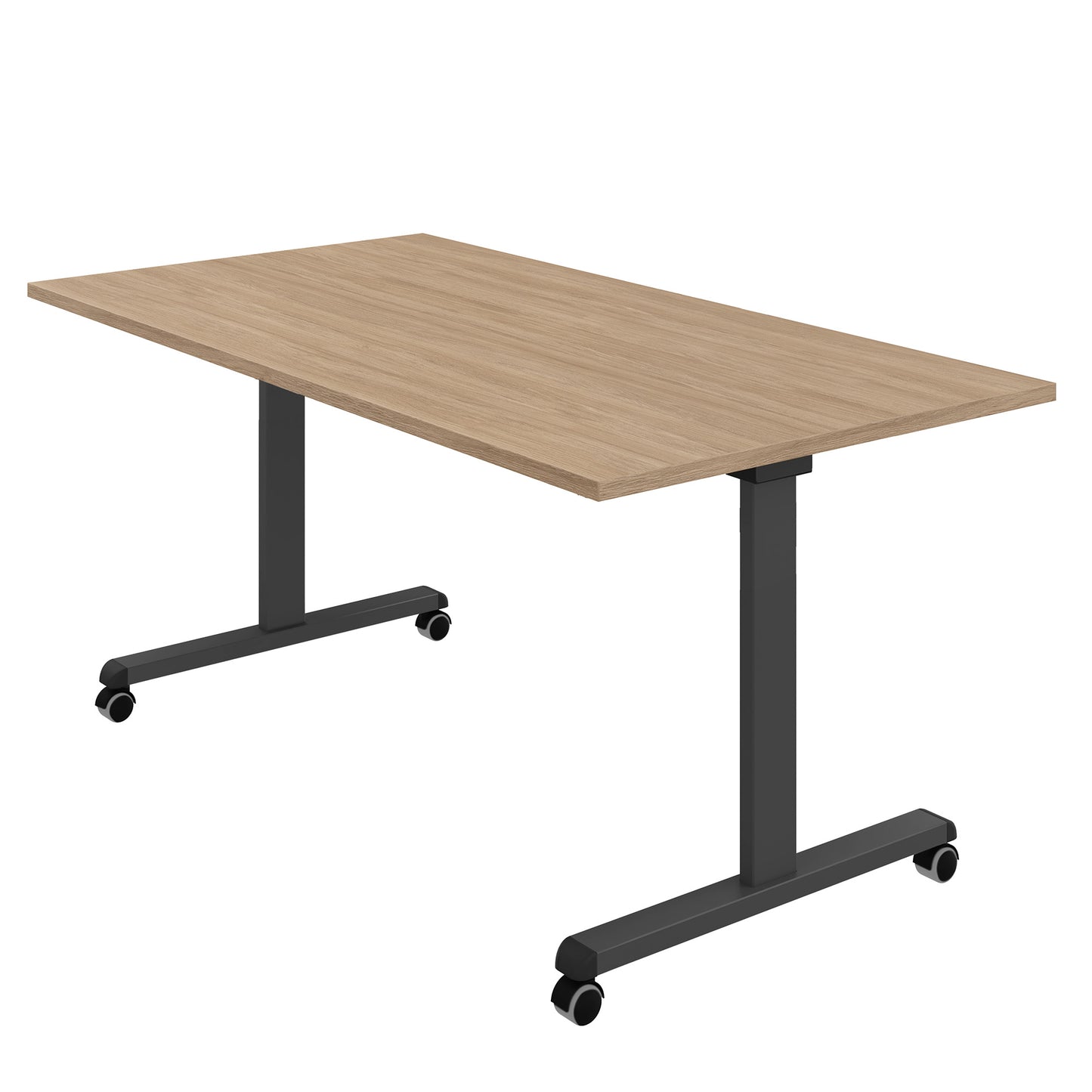 MARA - TILTING Folding table | Rollable, foldable, 1600 x 800 mm, amber oak