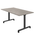 MARA - TILTING Klapptisch | Rollbar, klappbar, 1600 x 800 mm, Nordeiche grau - 2 Thumbnail Image
