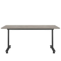 MARA - TILTING Klapptisch | Rollbar, klappbar, 1600 x 800 mm, Nordeiche grau - 1 Thumbnail Image