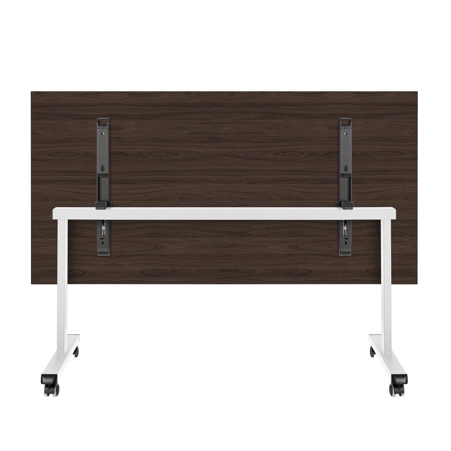Mara - TILTING Table pliante | Roulable, pliable, 1600 x 800 mm, noix