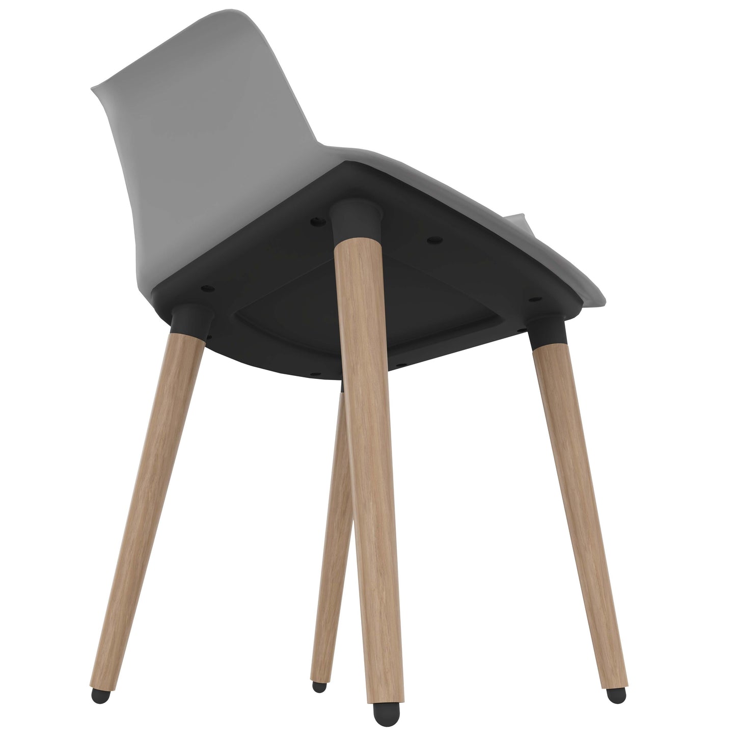 POLYTONE-C Visiteur et président de la conférence | Cadre en bois massif, gris couleur