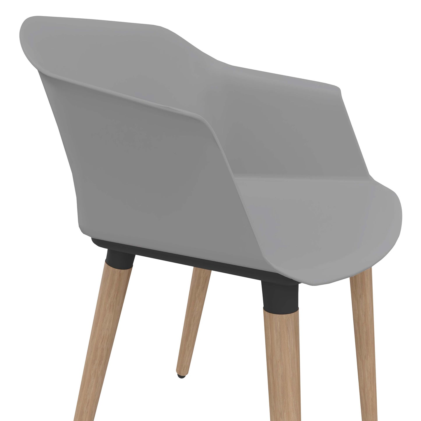 POLYTONE-C Visiteur et président de la conférence | Cadre en bois massif, gris couleur