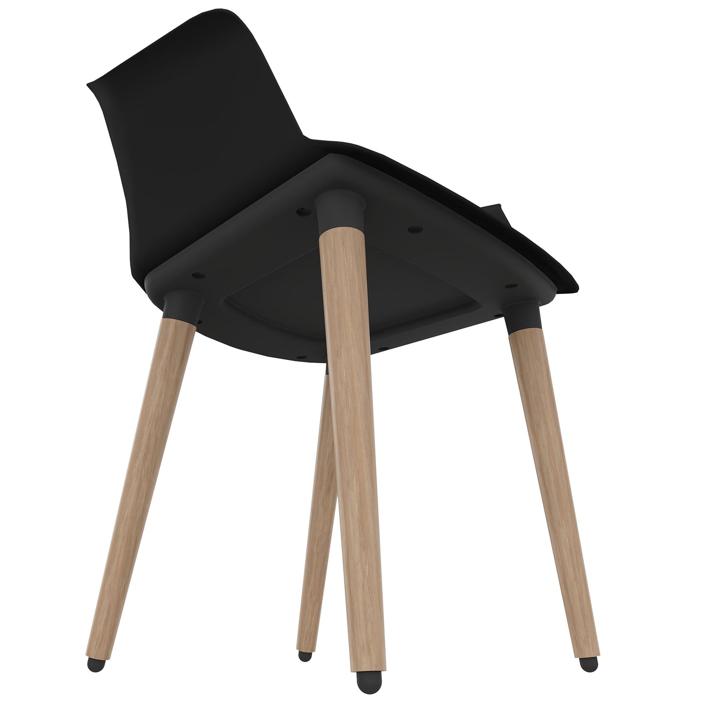 POLYTONE-C Visiteur et président de la conférence | Cadre en bois massif, couleur noire
