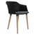 POLYTONE-C Visiteur et président de la conférence | Cadre en bois massif, couleur noire
