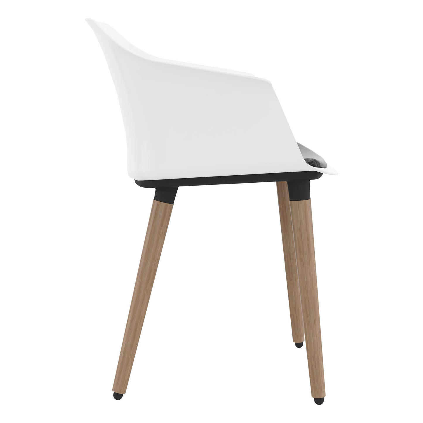 POLYTONE-C Visiteur et président de la conférence | Cadre en bois massif, couleur blanche