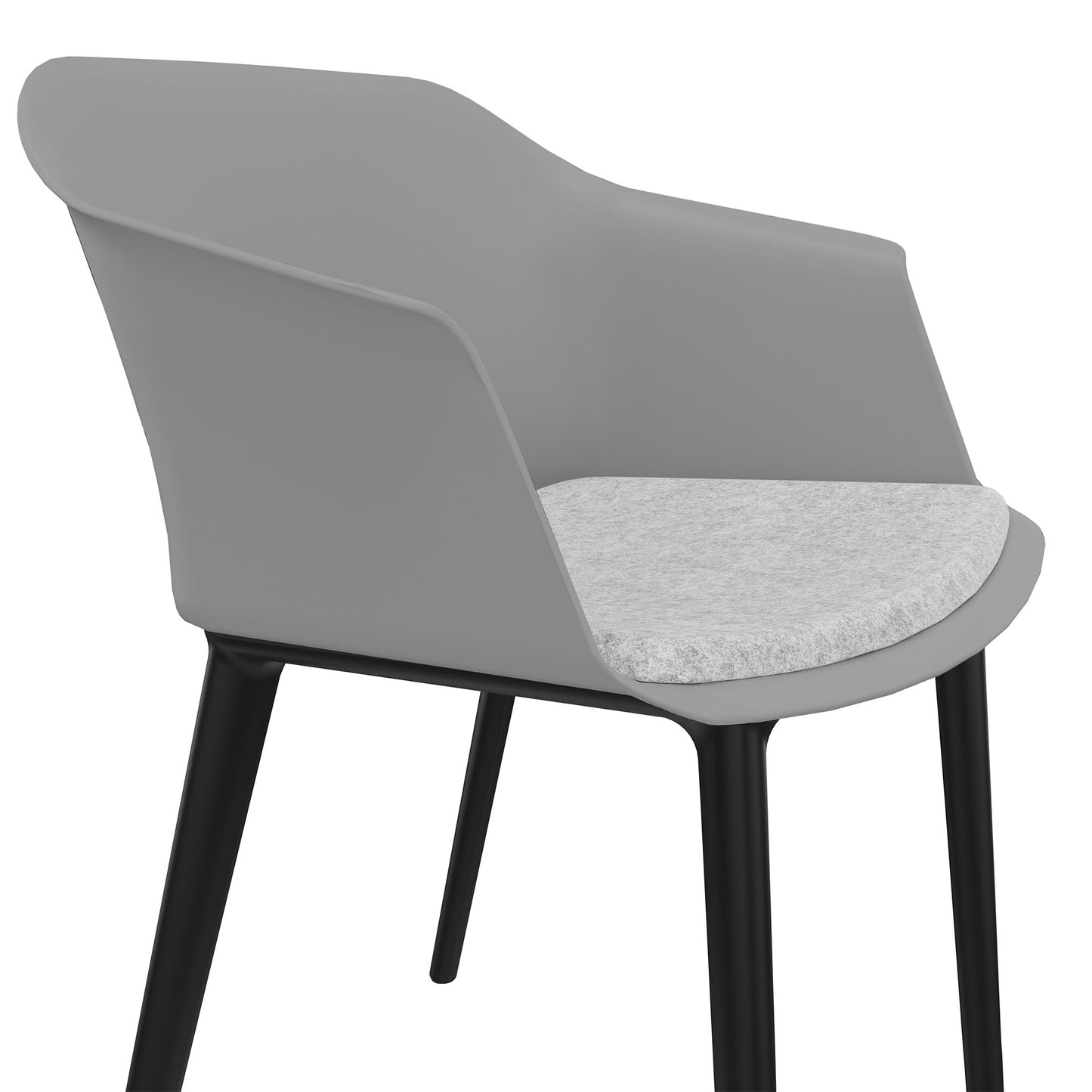 POLYTONE-C Visiteur et président de conférence, Color Grey