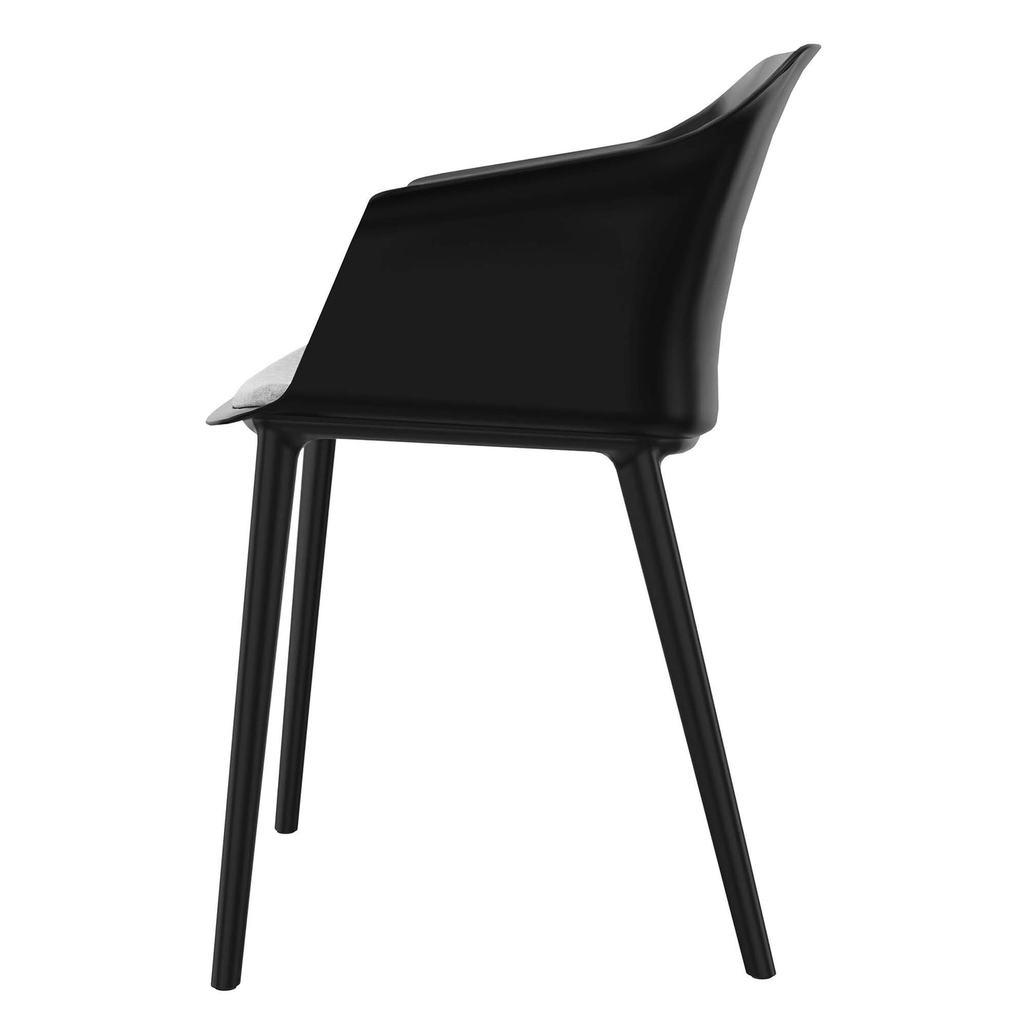 POLYTONE-C visitor and conference chair, color black