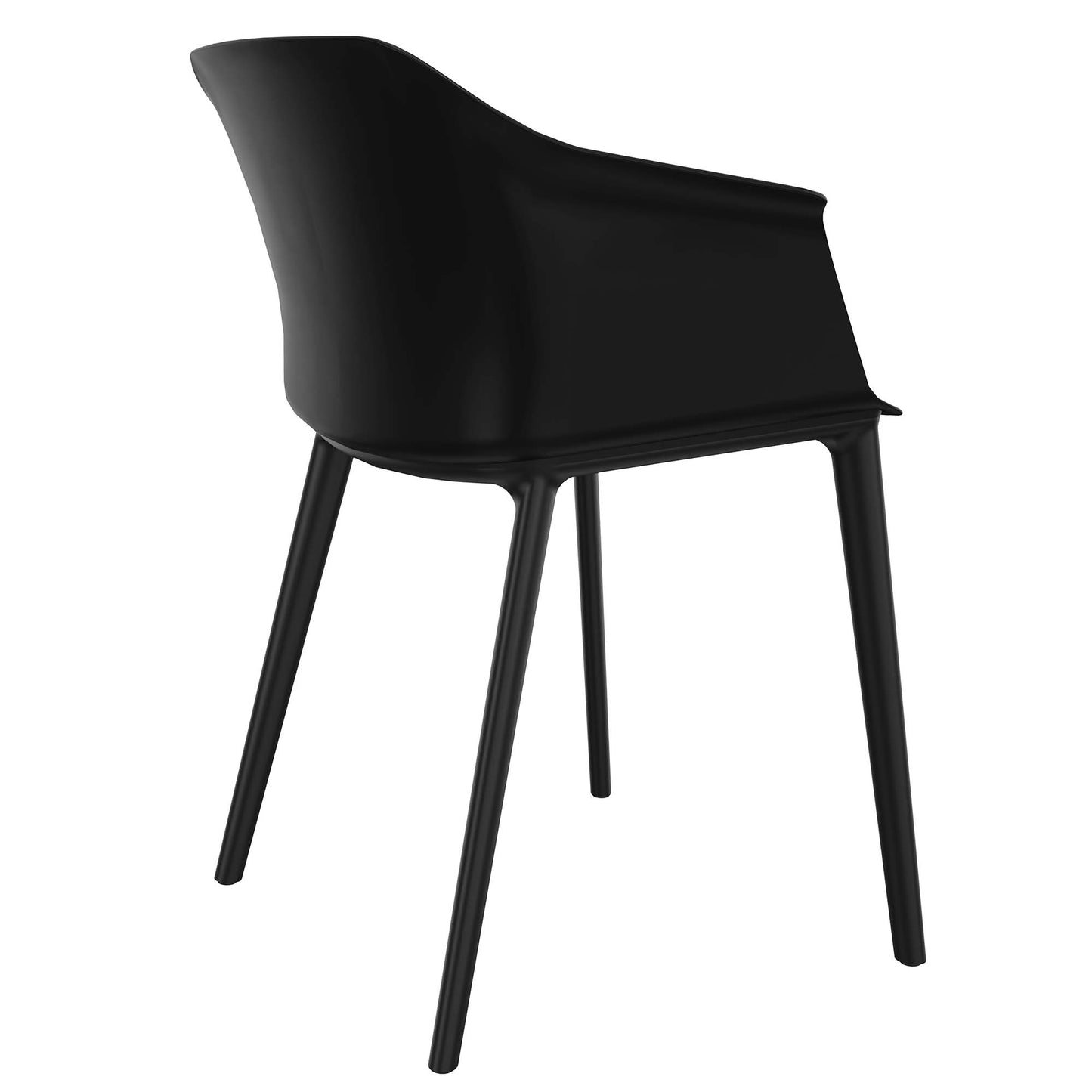 POLYTONE-C visitor and conference chair, color black