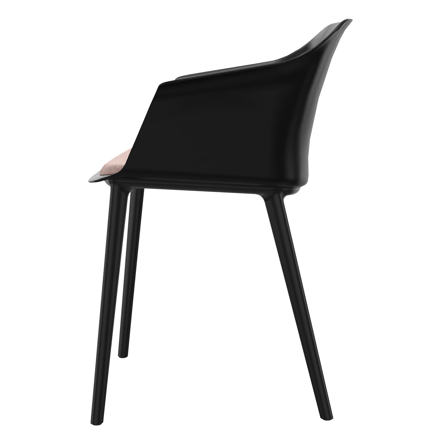 POLYTONE-C visitor and conference chair, color black