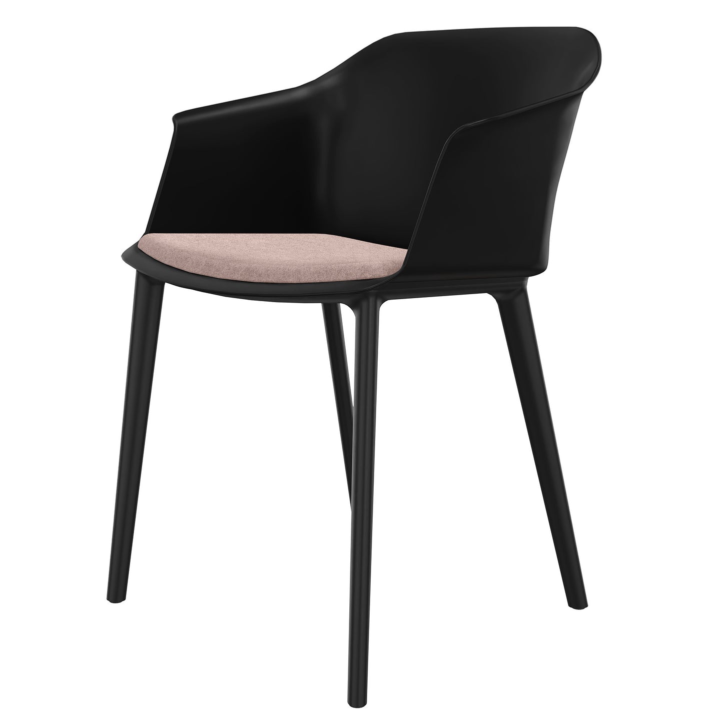 POLYTONE-C visitor and conference chair, color black