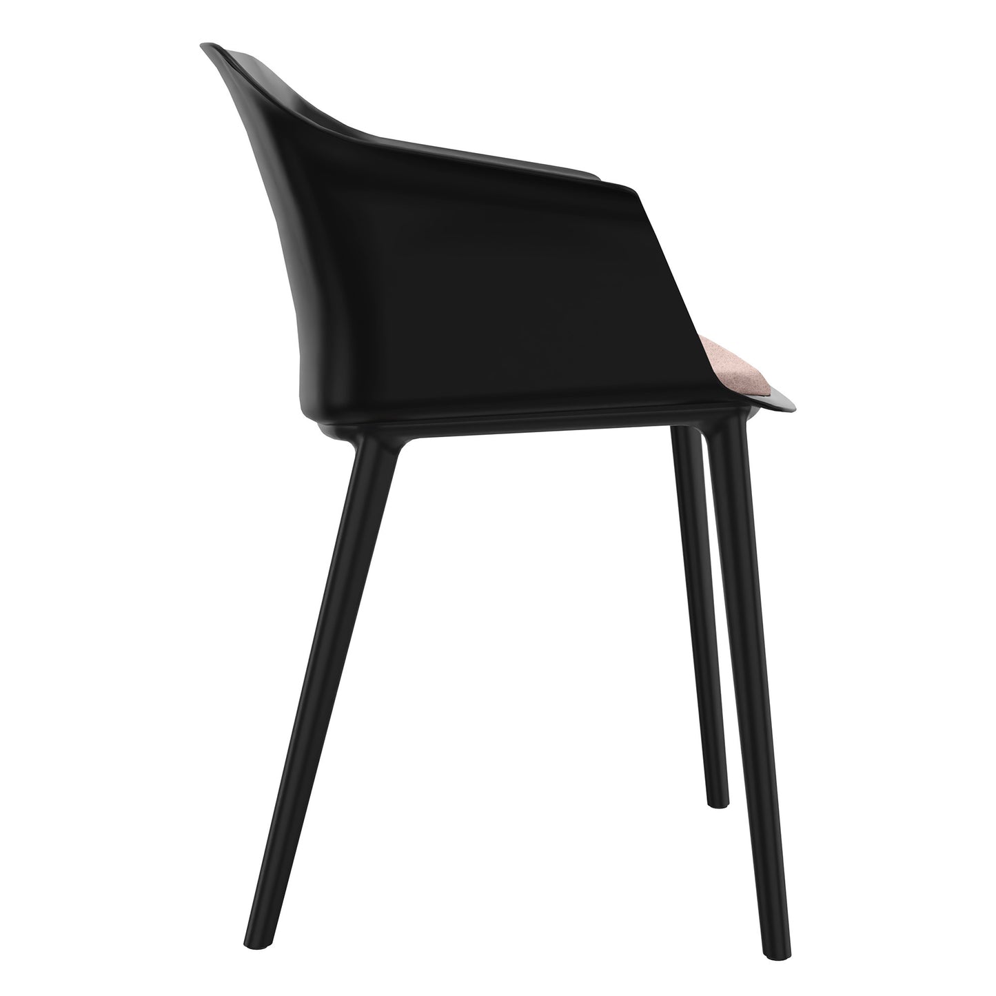 POLYTONE-C visitor and conference chair, color black