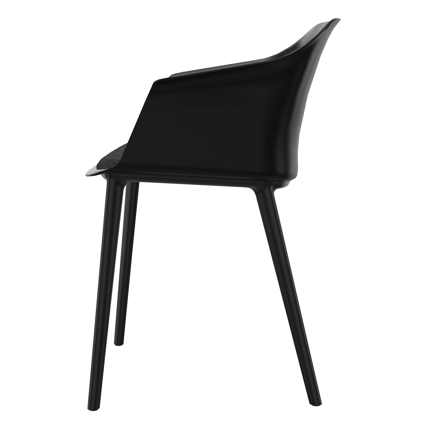 POLYTONE-C visitor and conference chair, color black