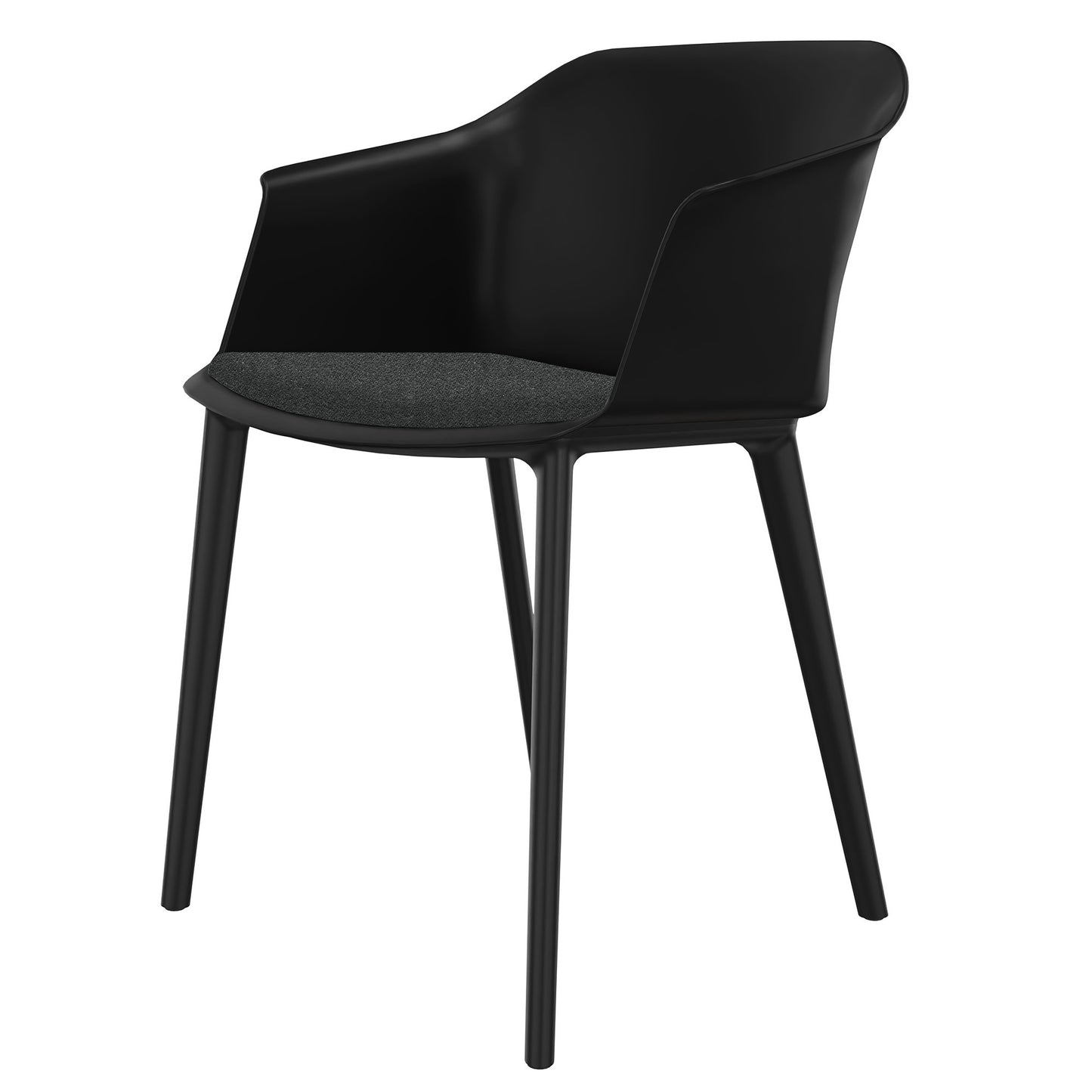POLYTONE-C visitor and conference chair, color black
