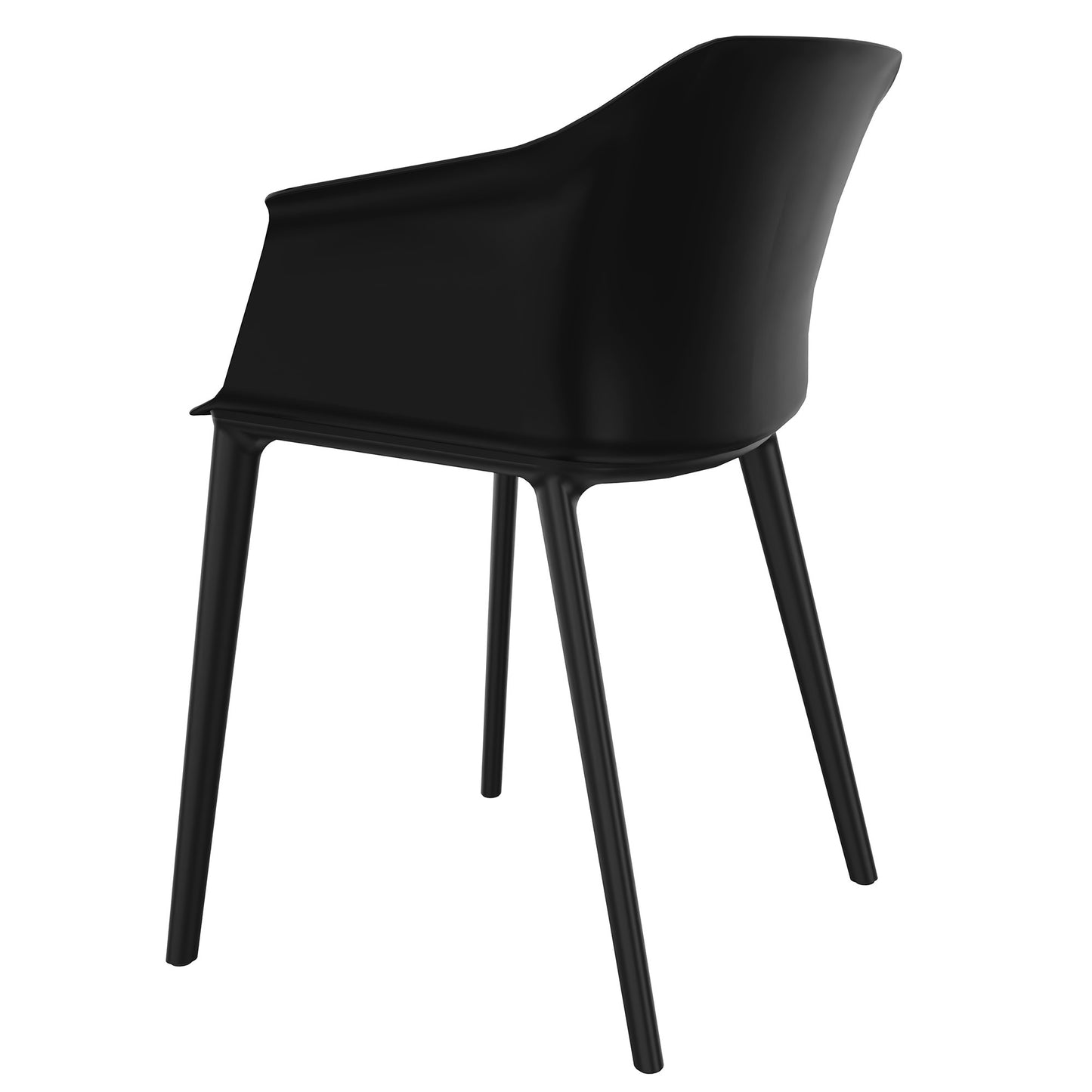 POLYTONE-C visitor and conference chair, color black
