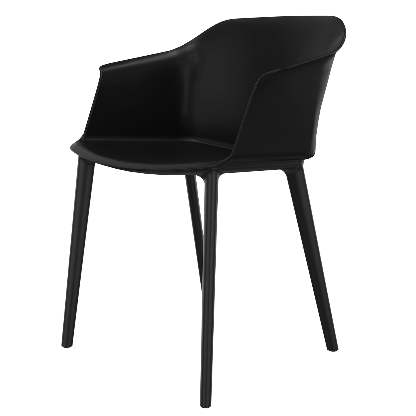 POLYTONE-C visitor and conference chair, color black