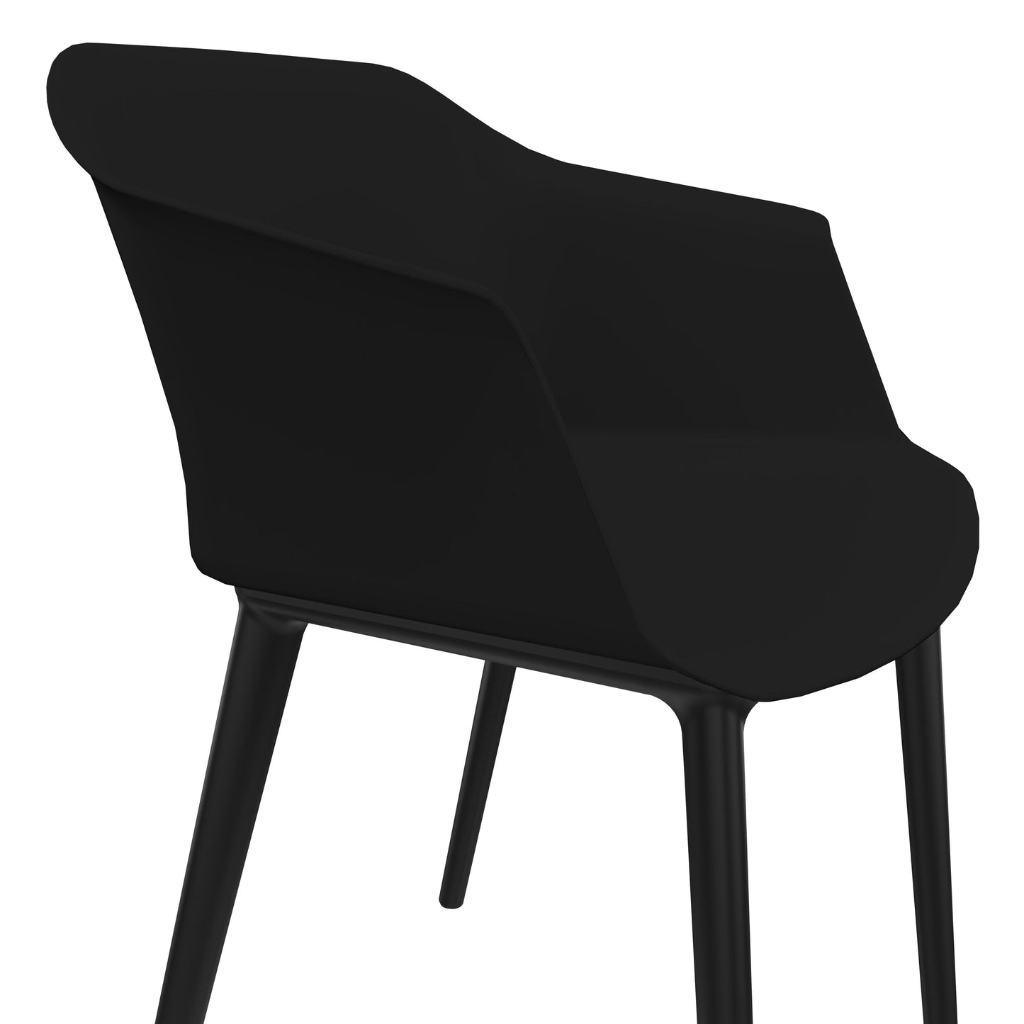 POLYTONE-C visitor and conference chair, color black