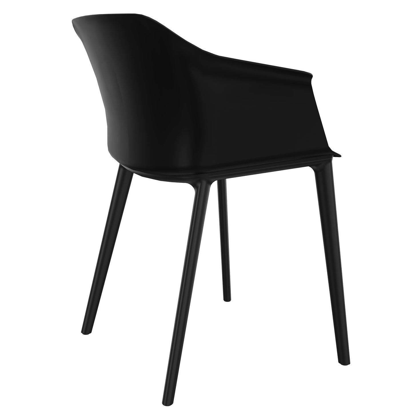 POLYTONE-C visitor and conference chair, color black