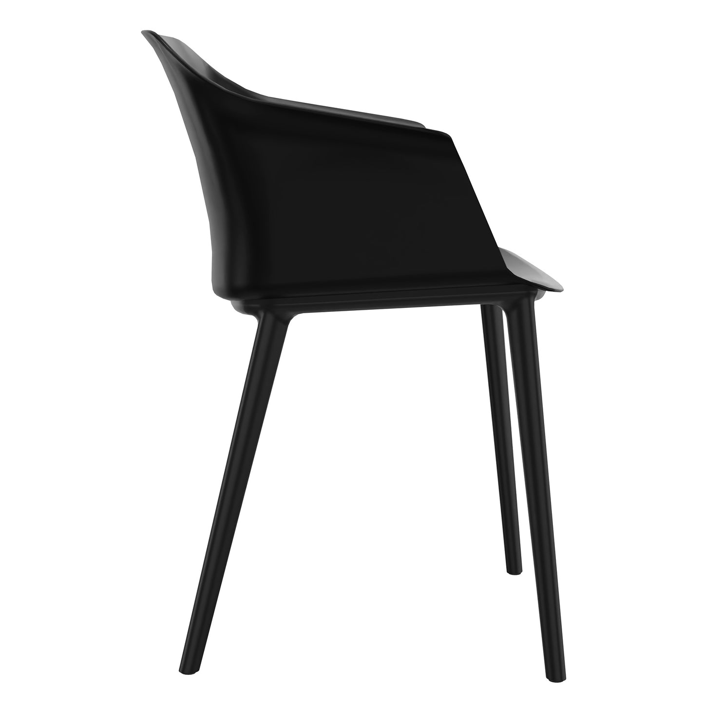 POLYTONE-C visitor and conference chair, color black