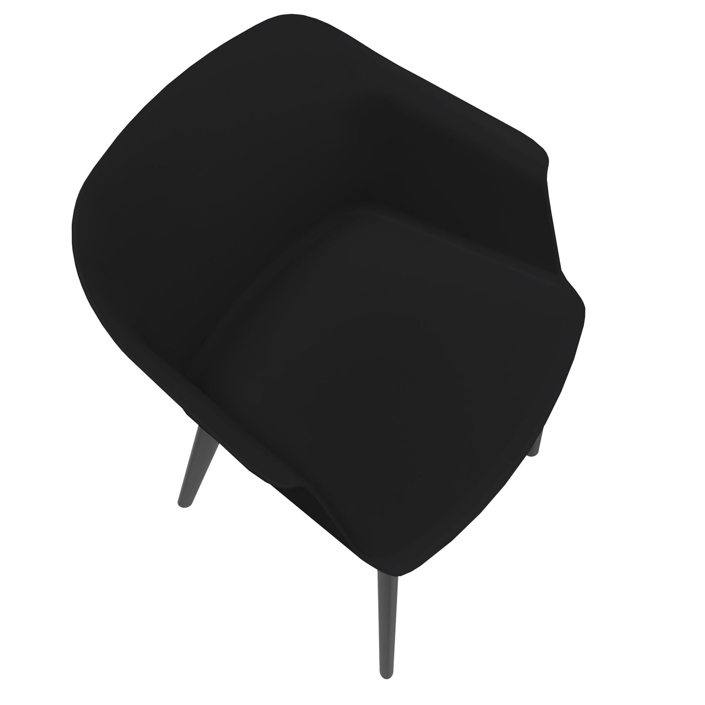 POLYTONE-C visitor and conference chair, color black
