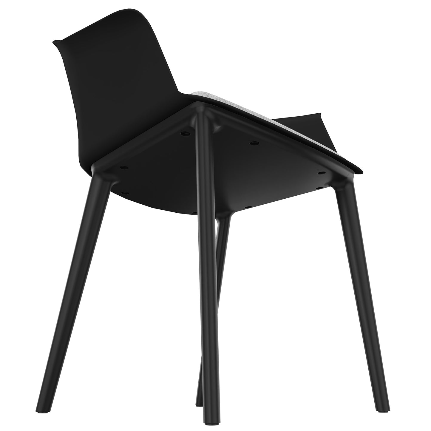 POLYTONE-C visitor and conference chair, color black