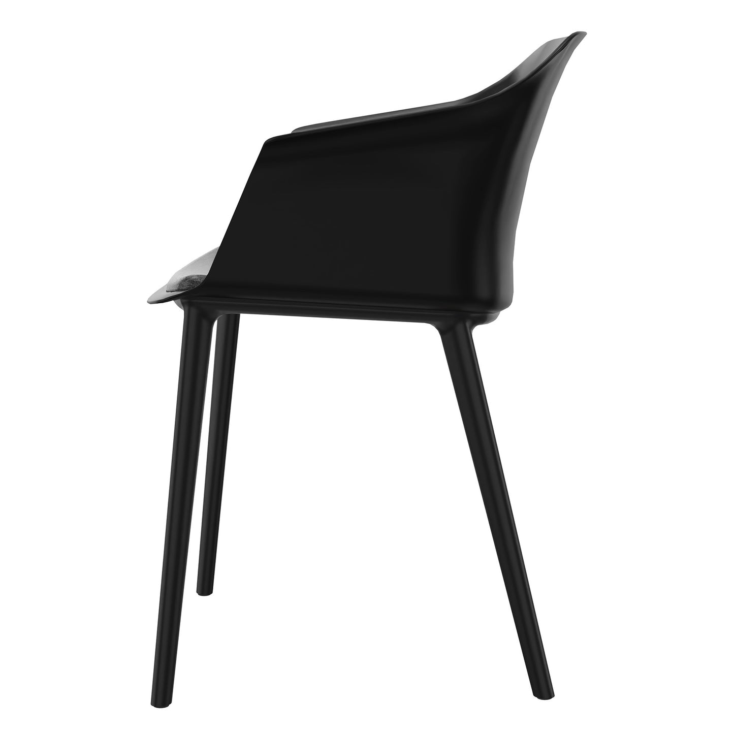POLYTONE-C visitor and conference chair, color black