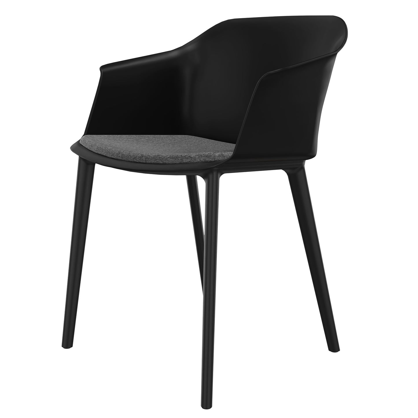POLYTONE-C visitor and conference chair, color black