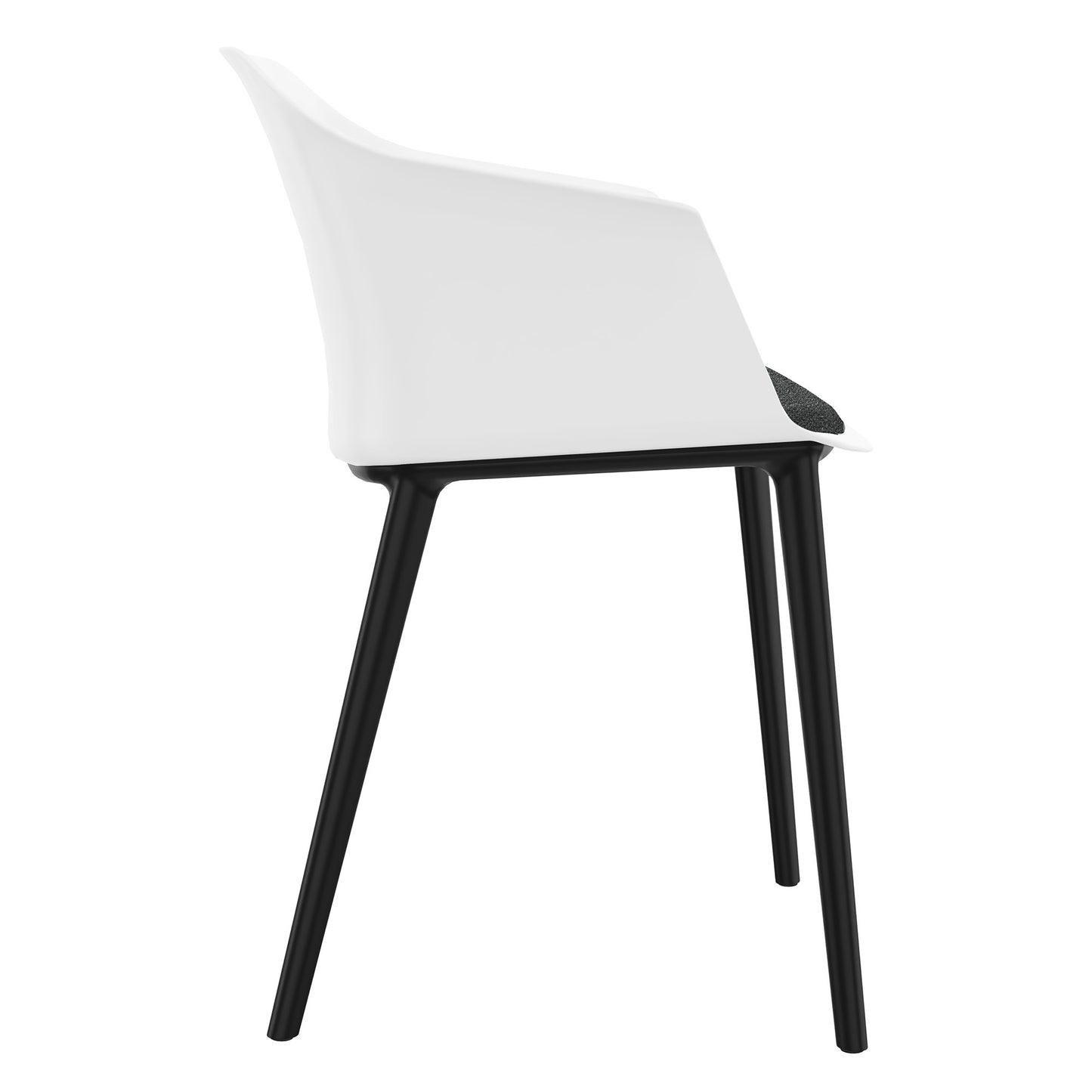 POLYTONE-C Sedia per visitatori e conferenze, colore bianco