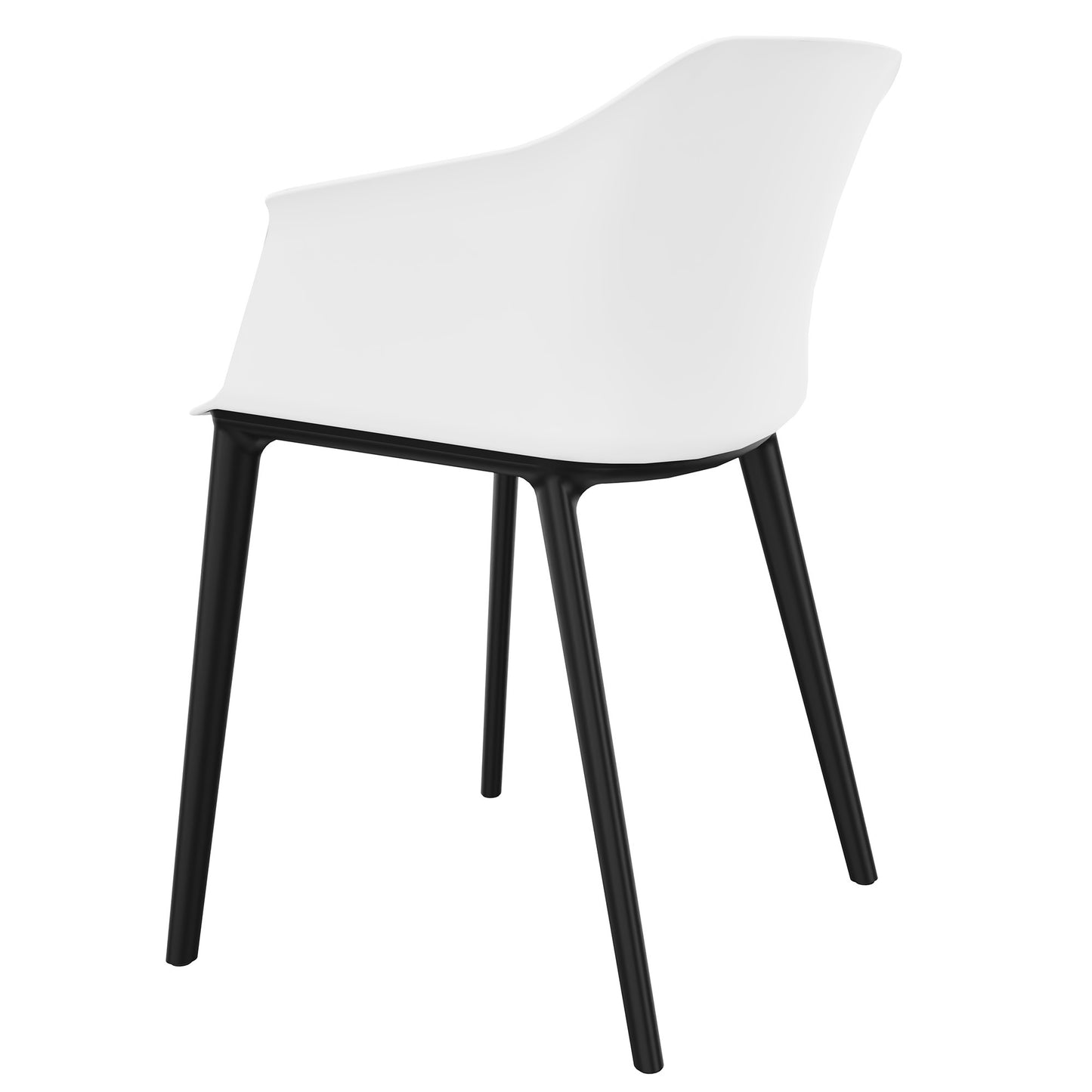POLYTONE-C Sedia per visitatori e conferenze, colore bianco