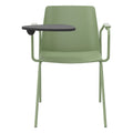 POLYTONE-L visitor and conference chair with folding table, color avocadrün - 1 Thumbnail Image