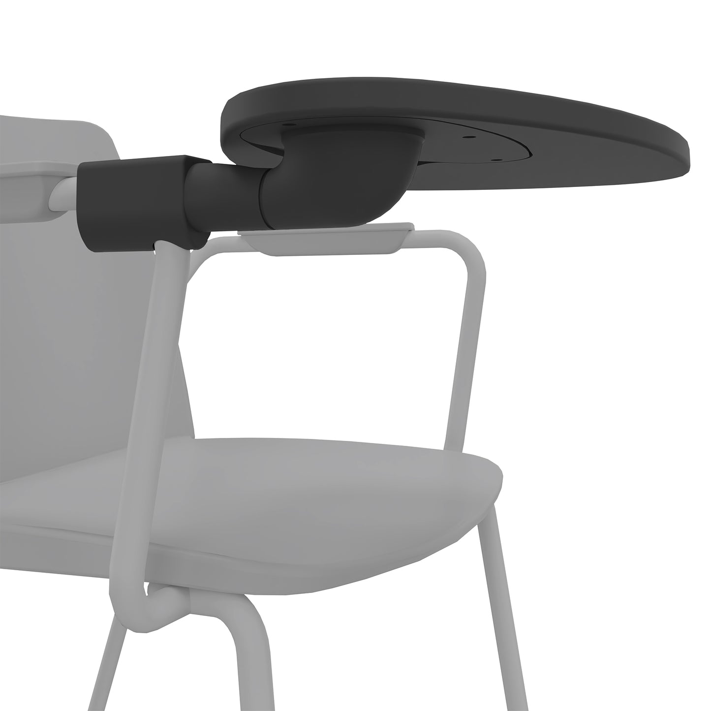 POLYTONE-L Visiteur et chaise de conférence avec table pliante, gris couleur