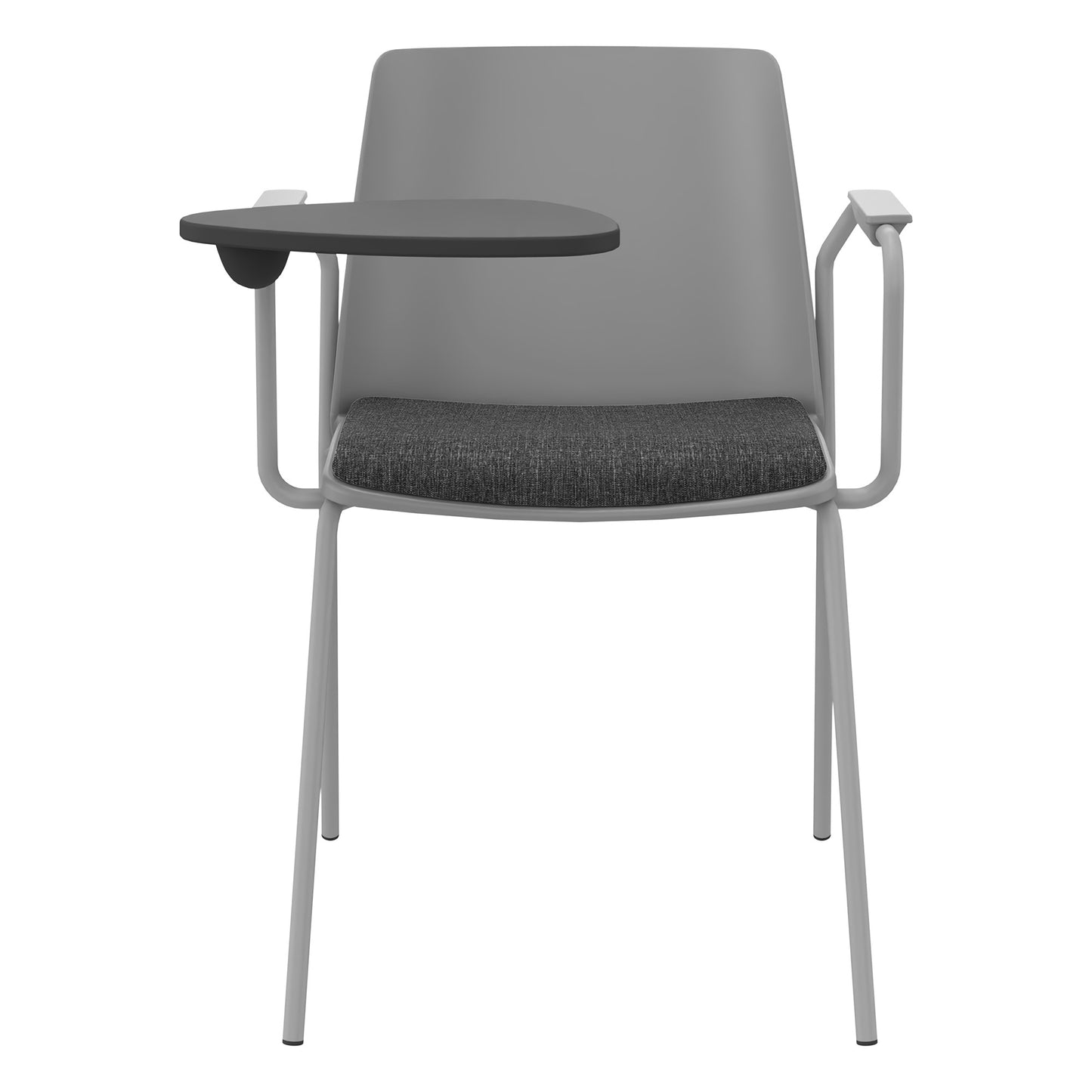 POLYTONE-L Visiteur et chaise de conférence avec table pliante, gris couleur