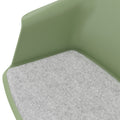 POLYTONE-C Besucher- und Konferenzstuhl rollbar | Pyramiden-Gestell, Farbe Avocadogrün - 9 Thumbnail Image