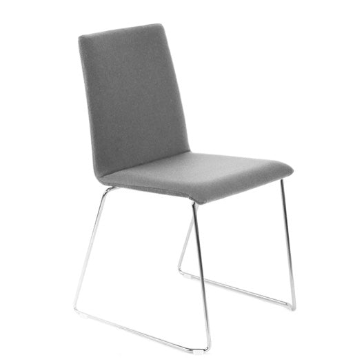 MOON visitor chair | Sled base, padded seat, cover materials BERTA / LUCIA / VELITO / SYNERGY