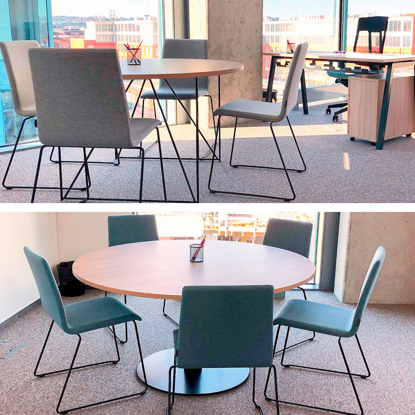 MOON visitor chair | Sled base, padded seat, cover materials BERTA / LUCIA / VELITO / SYNERGY