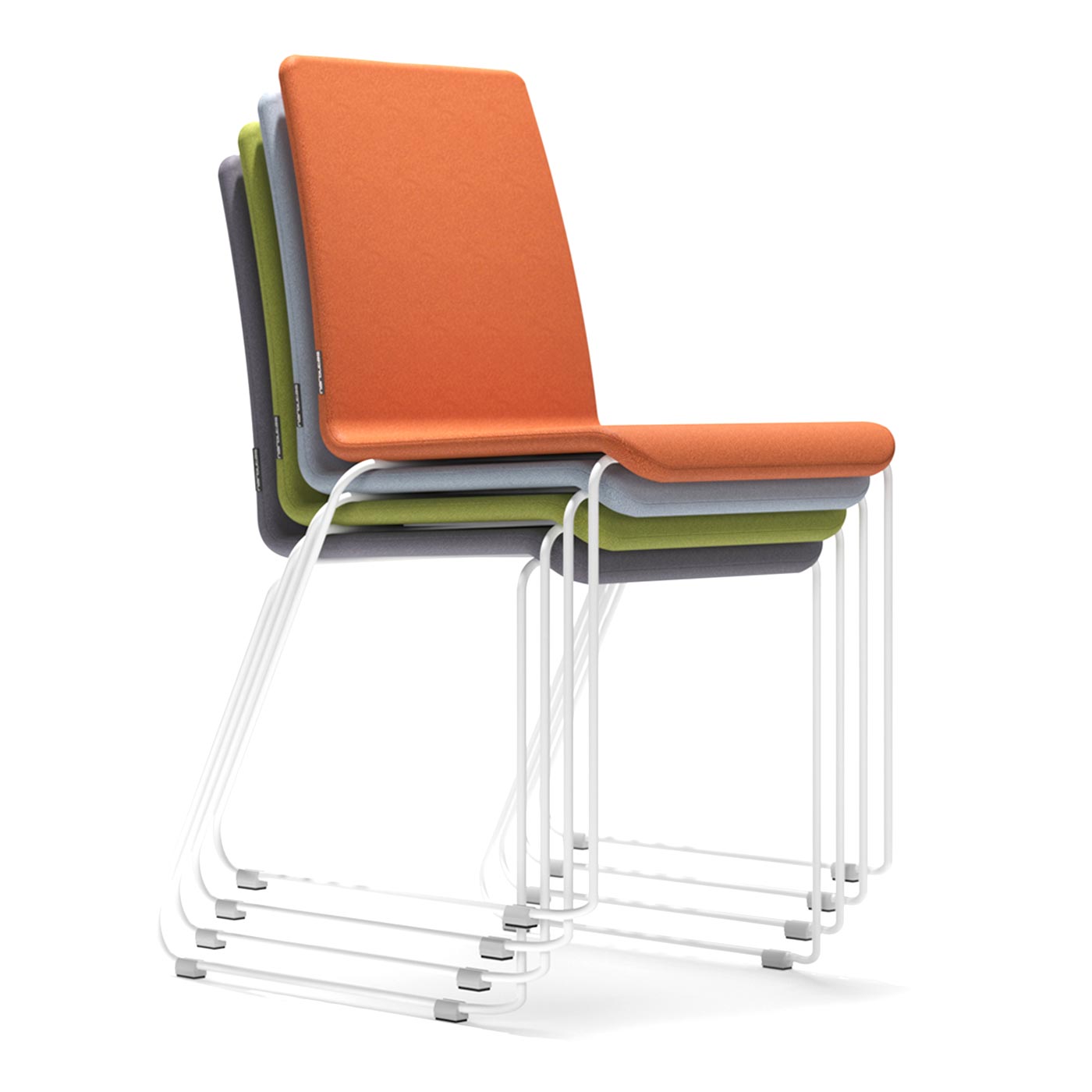 MOON visitor chair | Sled base, padded seat, cover materials BERTA / LUCIA / VELITO / SYNERGY