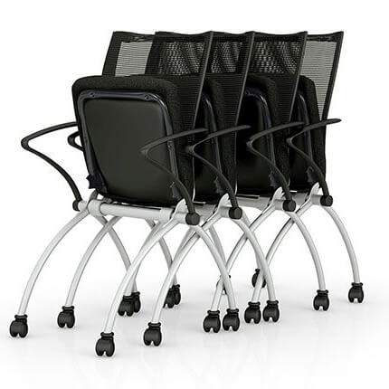 VIENA Presidente dei visitatori | Arrotolata, nero / argento