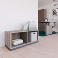 CHOICE Bookcase | 1 OH, 1000 x 410 mm, Nordic oak grey / Cubanit grey - 1 Thumbnail Image