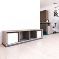 CHOICE Scaffale per libri | 1 OH, 1600 x 410 mm, rovere nordico grigio / grigio cubanite - 1 Thumbnail Image