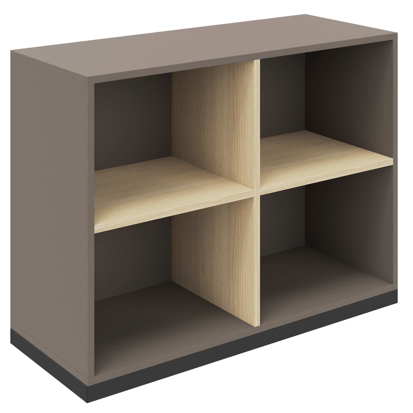 CHOICE Bibliothèque | 2 oh, 1000 x 760 mm, cendres gris / sable cubanite
