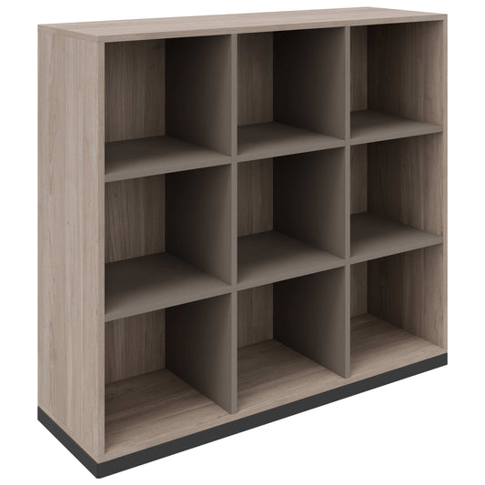CHOICE Bibliothèque | 3 oh, 1200 x 1115 mm, gris de chêne nord / cubanite gris