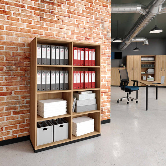 CHOICE Bücherregal | 4 OH, 1000 x 1465 mm, Bernsteineiche
