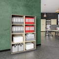 CHOICE bookshelf | 4 OH, 1000 x 1465 mm, cubanite gray / sand ash - 1 Thumbnail Image