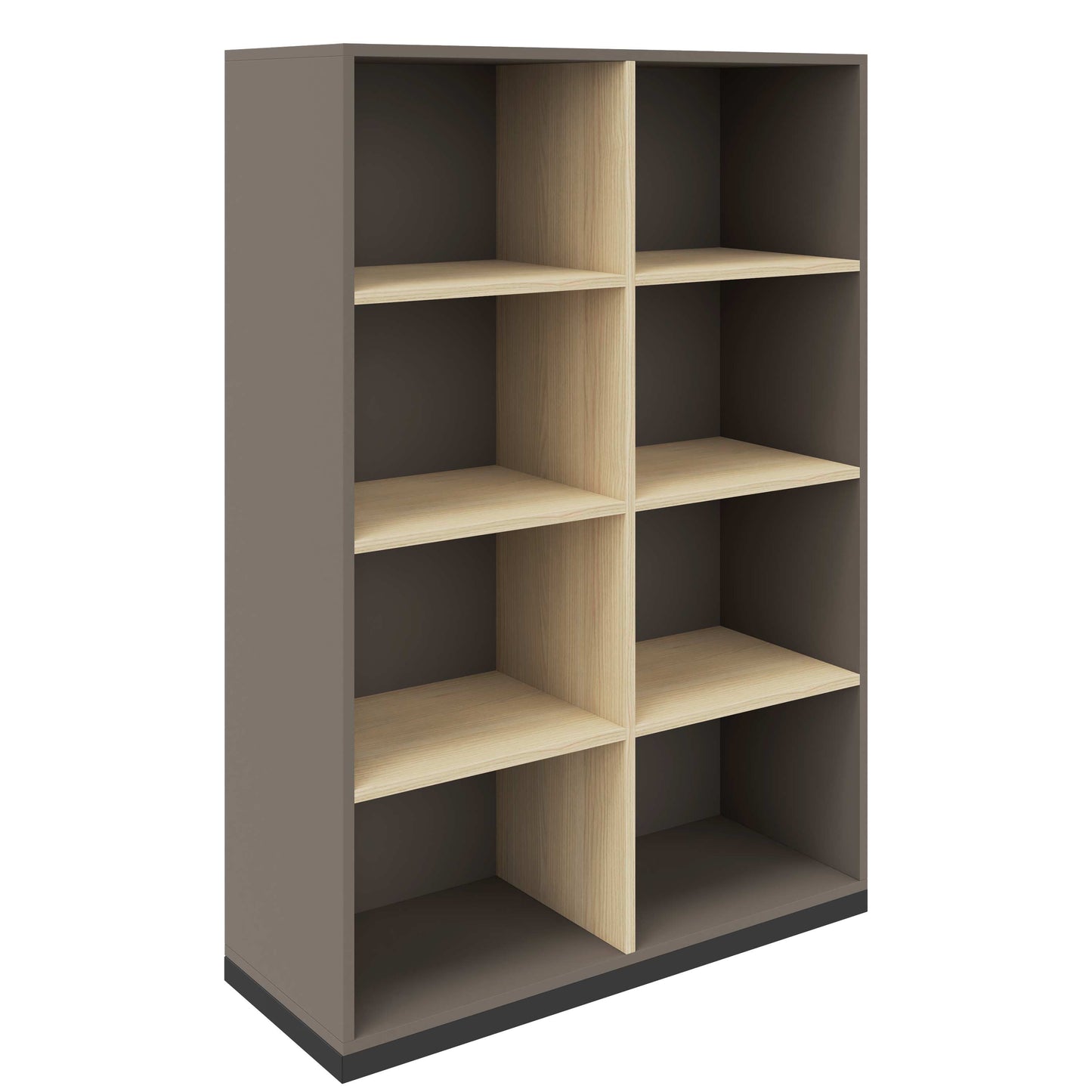 CHOICE Bibliothèque | 4 oh, 1000 x 1465 mm, cendres gris / sable cubanite