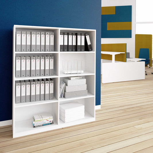 CHOICE Bücherregal | 4 OH, 1200 x 1465 mm, Weiss