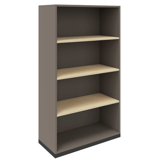 CHOICE Bücherregal | 4 OH, 800 x 1465 mm, Cubanitgrau / Sandesche