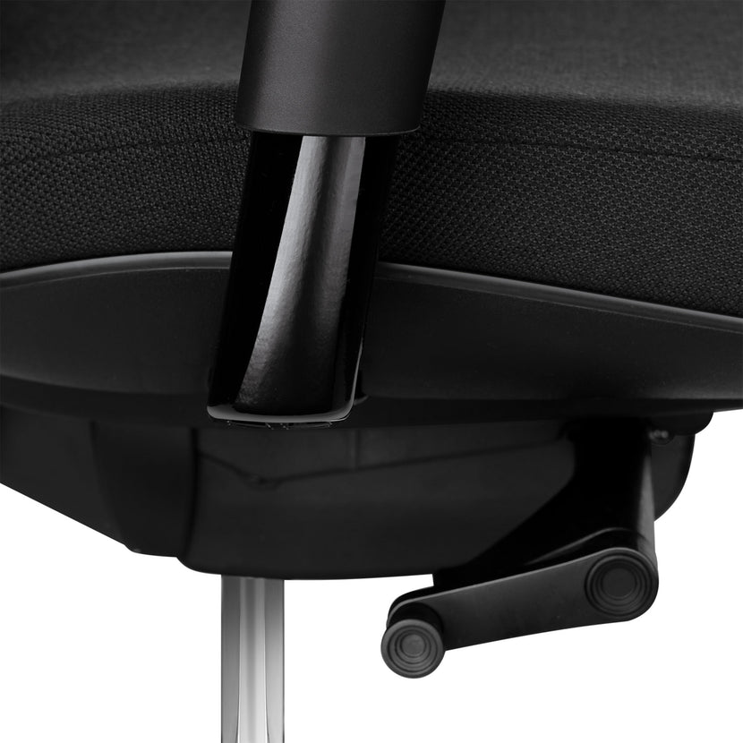 MESH 6 office swivel chair with headrest | Lordost support, mesh back, black